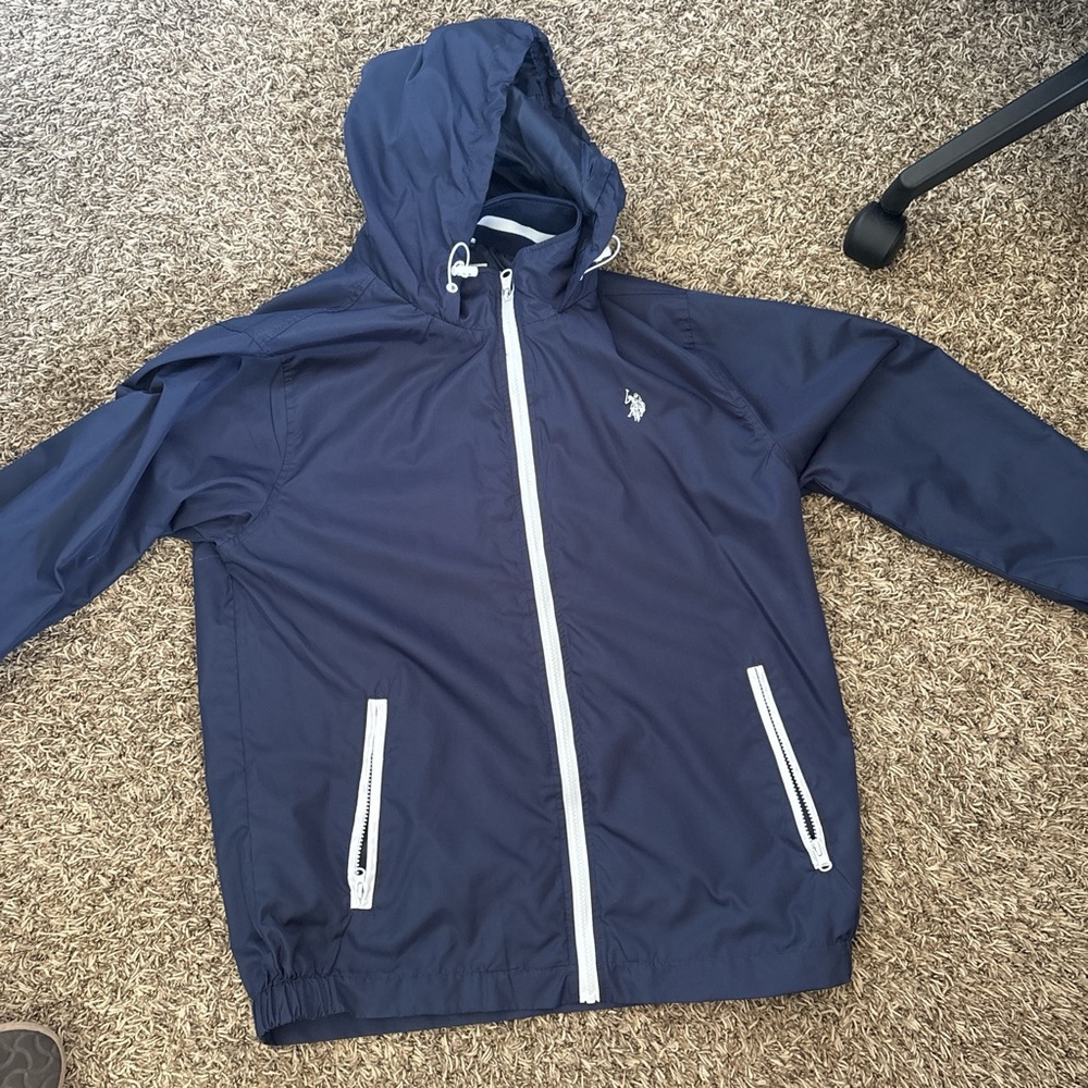 U.S. Polo Assn. Navy Blue Windbreaker Jacket